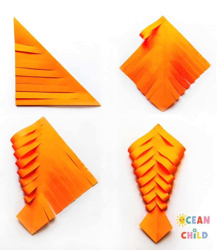 free printable fun fish origami