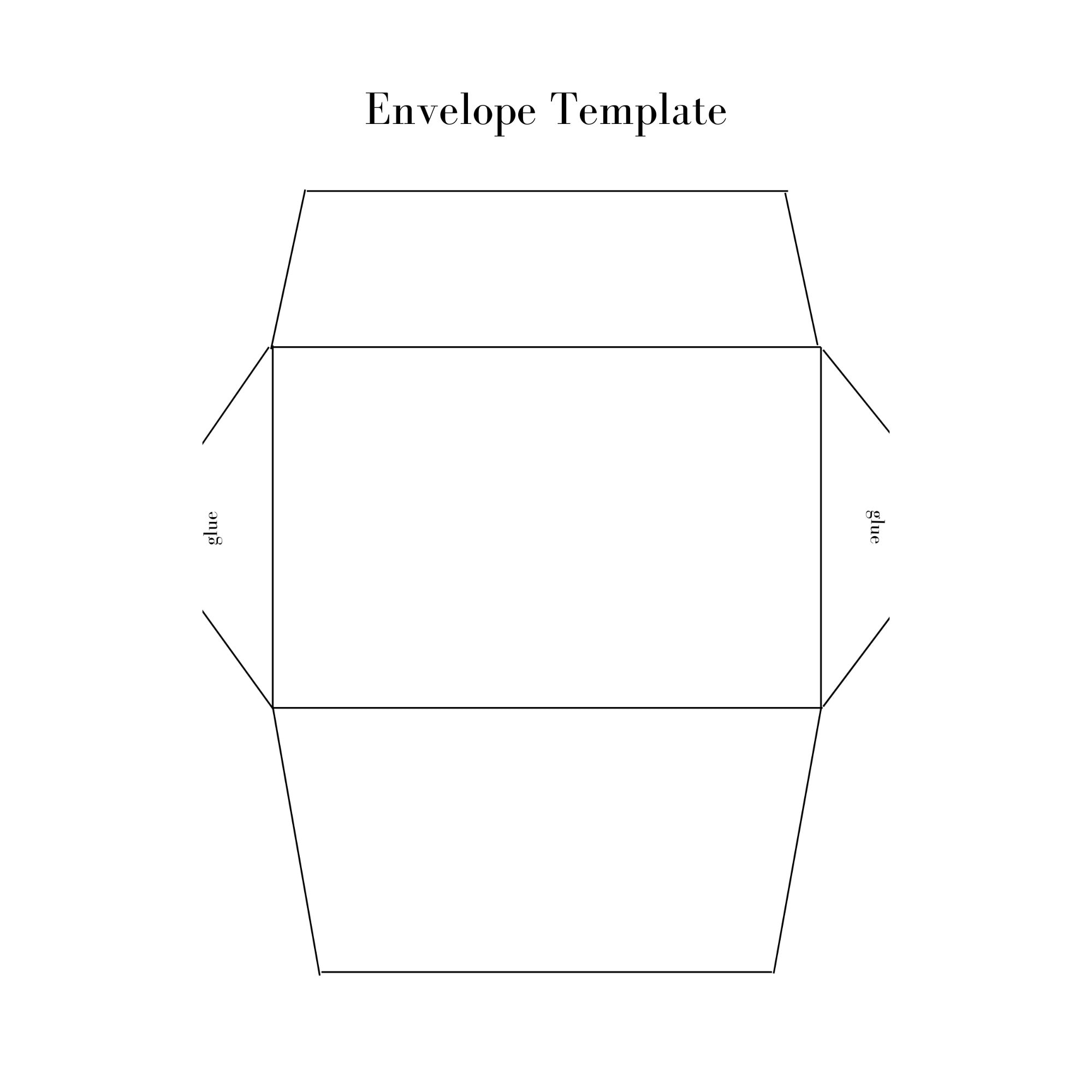 Envelope Printable Template 4x6
