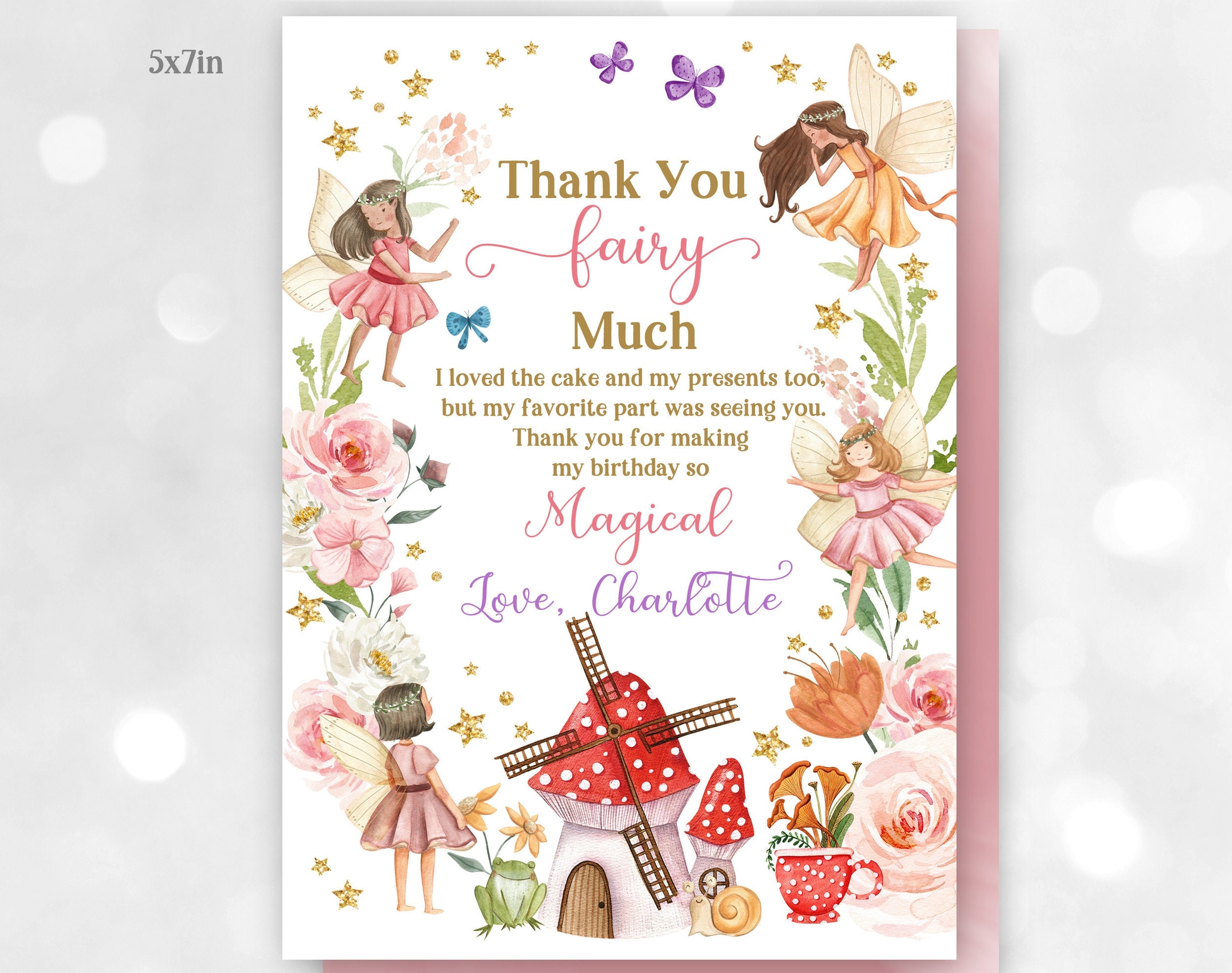 Fairy Birthday Thank You Card Fairy Thank You Fairy Much Note Butterfly Magical Enchanted Forest Woodland Floral Editable Printable Bir261 Etsy Fairy Birthday Thank You Card Fairy Thank You Fairy Much Note Butterfly Magical Enchanted Forest Woodland Floral Editable Printable Bir261 Etsy