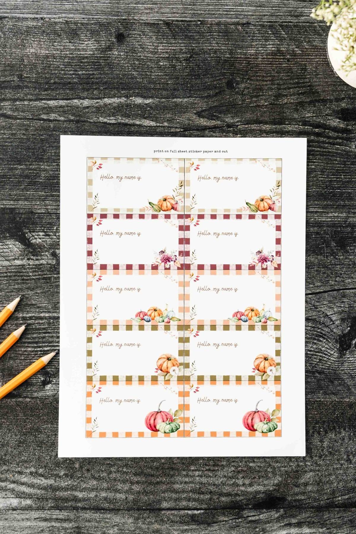 Fall Name Tags A Pretty Free Printable  Fall Name Tags A Pretty Free Printable