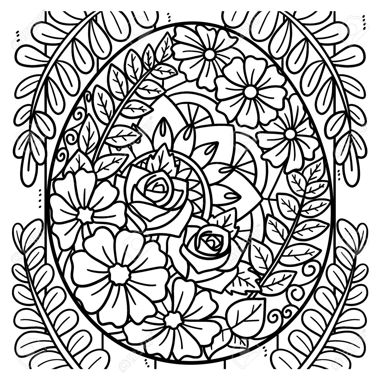 free printable coloring sheets easter flowers
