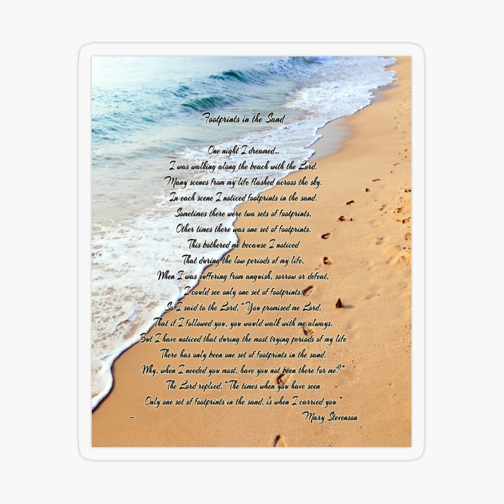 FootPrints In The Sand Canvas Print