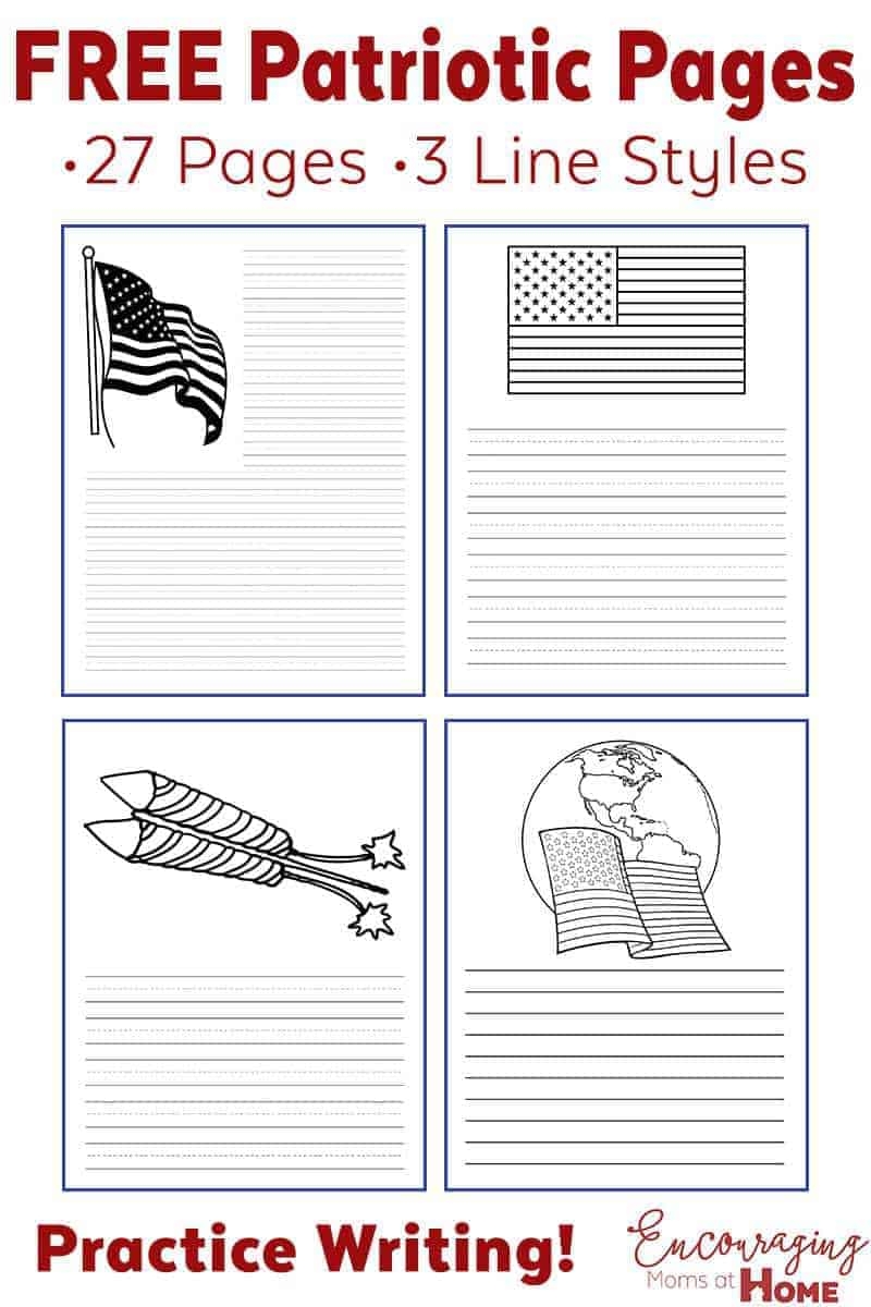 Fourth Of July Ideas Free Printables Writing Paper And More 