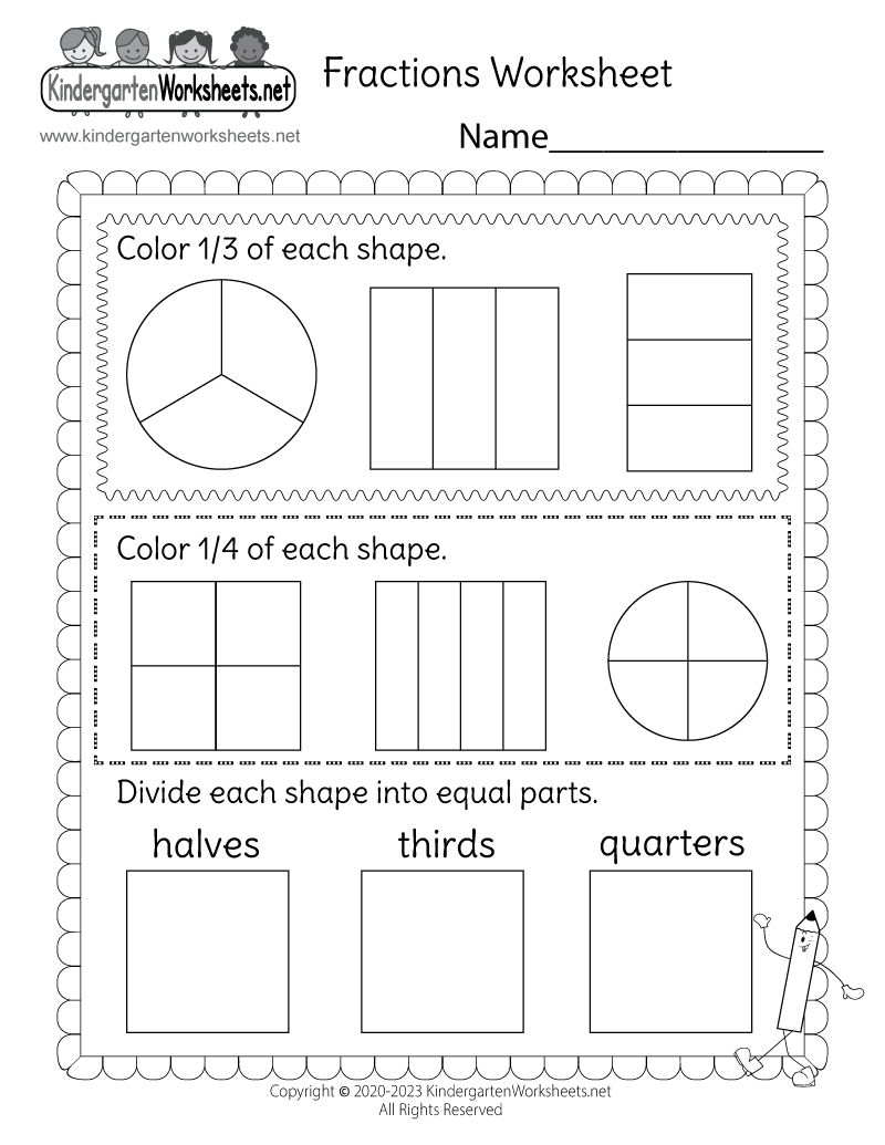 Fractions Worksheet Free Printable Digital U0026 PDF Fractions Worksheet Free Printable Digital U0026 PDF