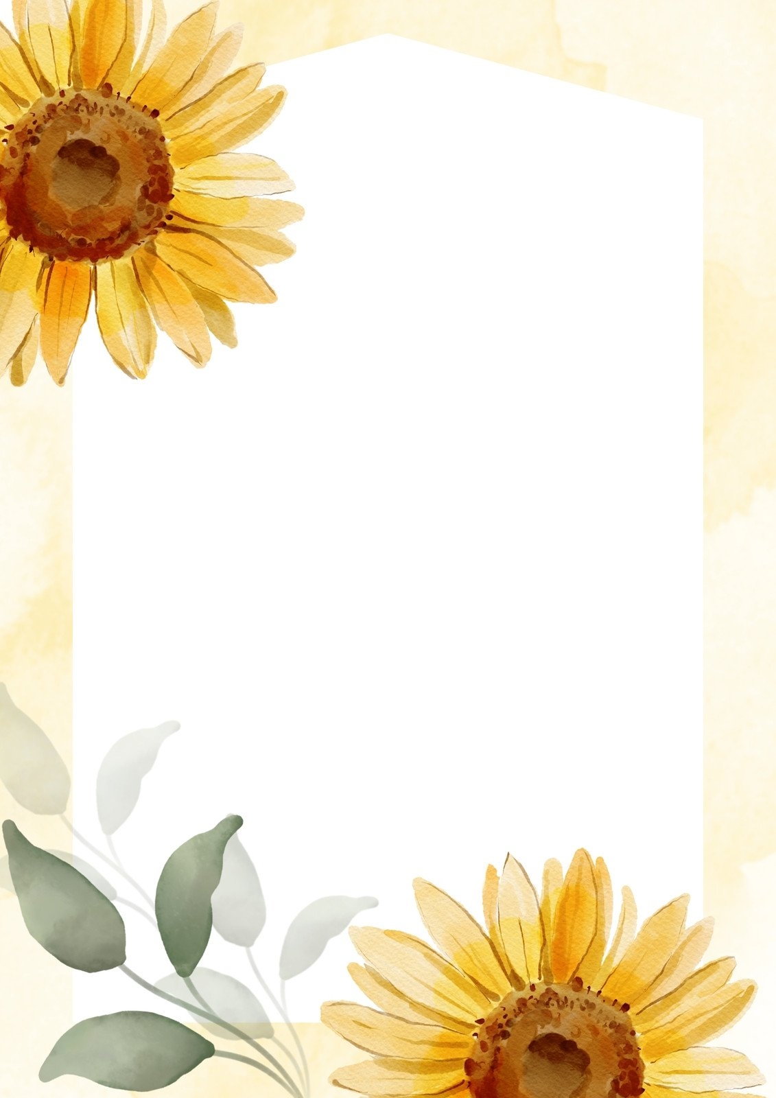 Free And Customizable Sunflower Templates Free And Customizable Sunflower Templates