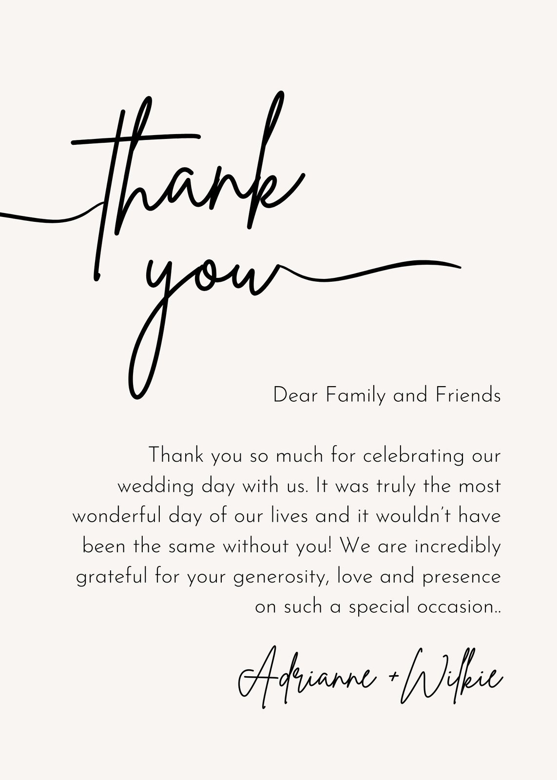 Free And Customizable Thank You Templates