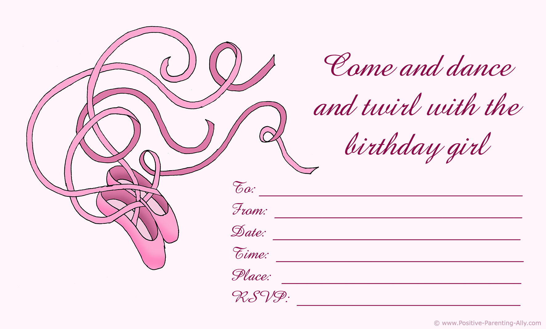 free printable party invitations