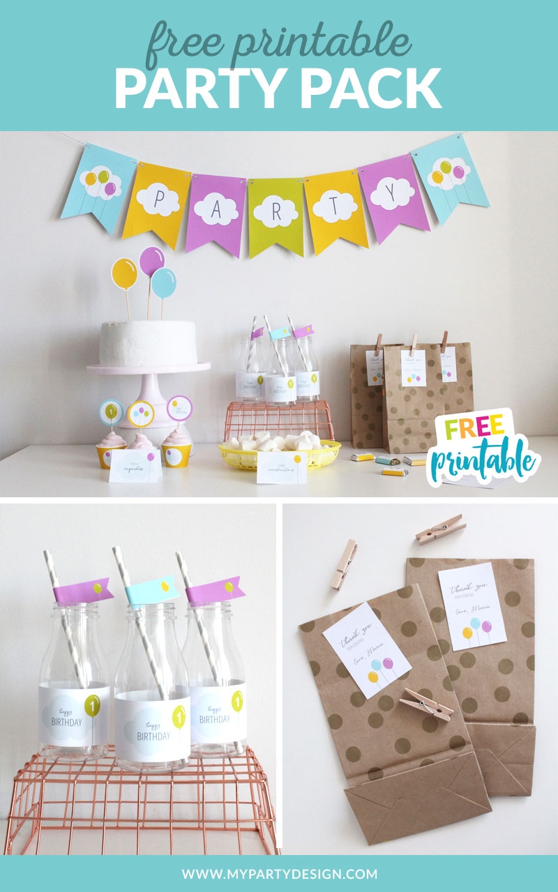 FREE Birthday Printables Balloon Party Pack My Party Design FREE Birthday Printables Balloon Party Pack My Party Design