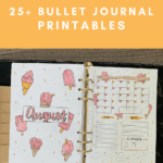 Free Bullet Journal Printables 25 Pages With Doodles Sunflower Child Designs