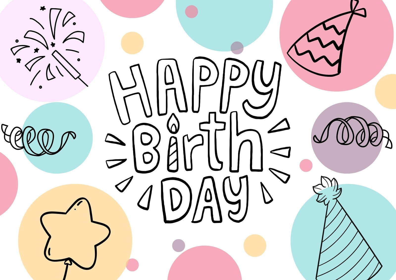 happy birthday printable