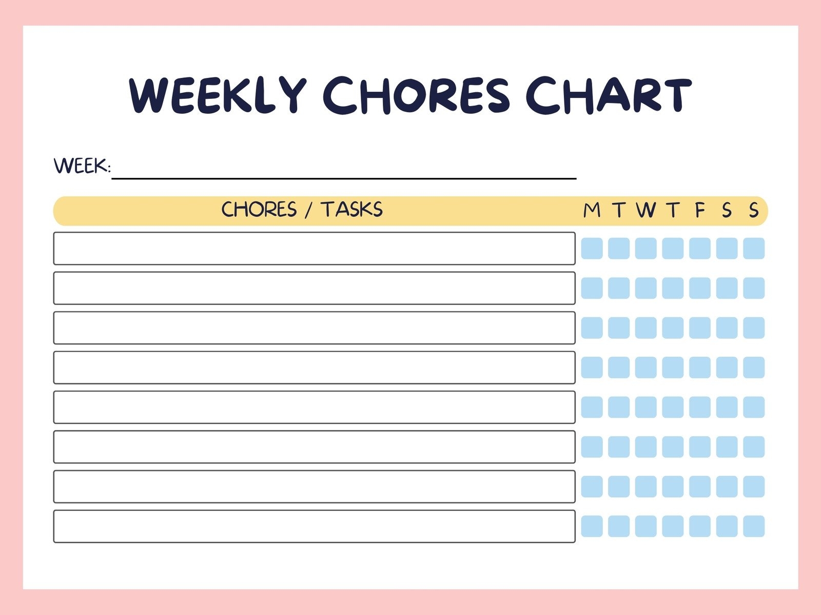 Free Customizable Chore Chart Templates To Print Canva Free Customizable Chore Chart Templates To Print Canva