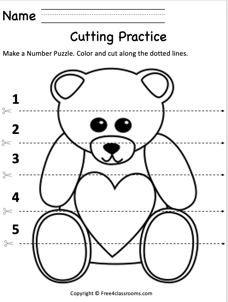 free printable cutting worksheets