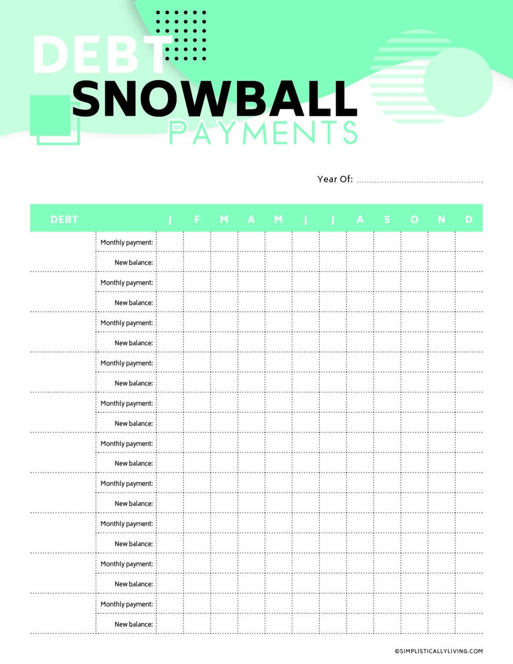 free printable debt payoff worksheet pdf