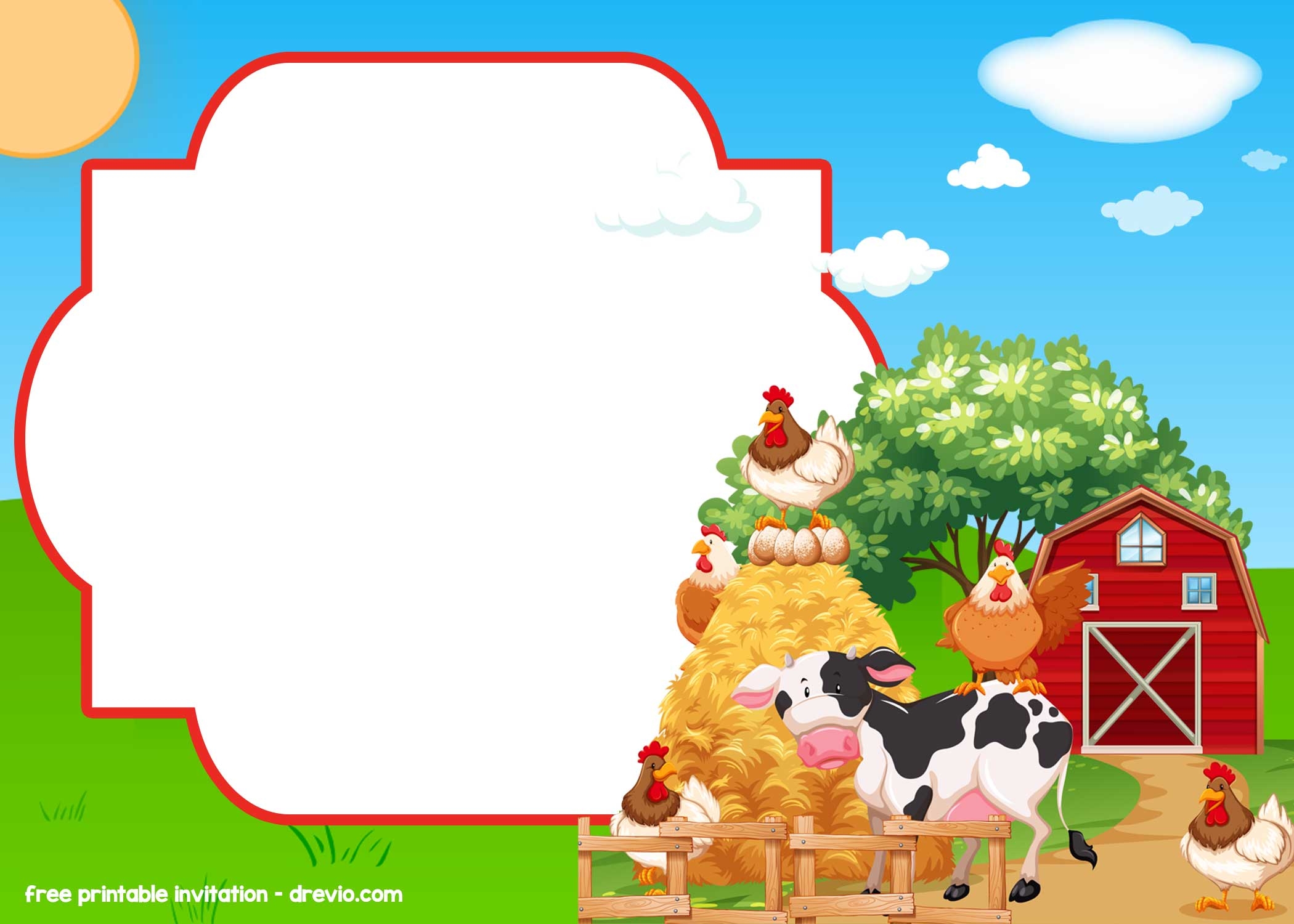 FREE Farm Barnyard Invitation Templates FREE Farm Barnyard Invitation Templates