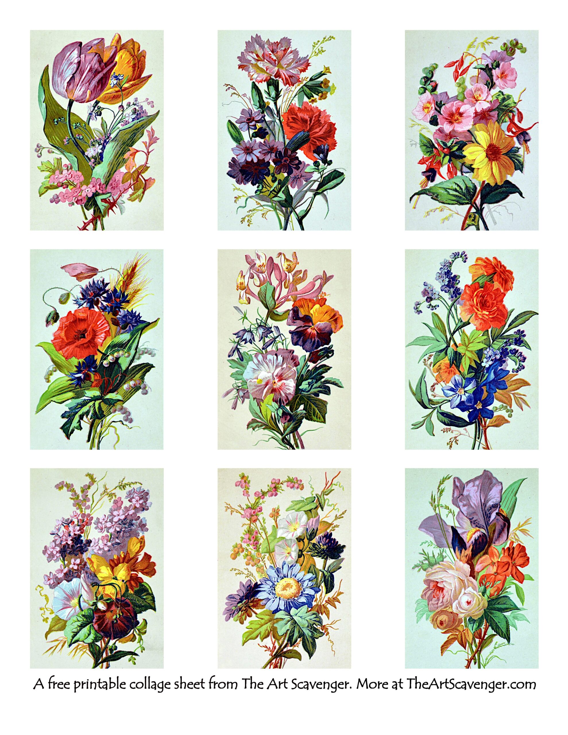 free printables flower bouquet free printables flower bouquet
