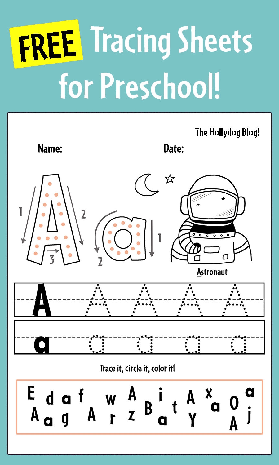 free printable letter tracing worksheets for preschoolers