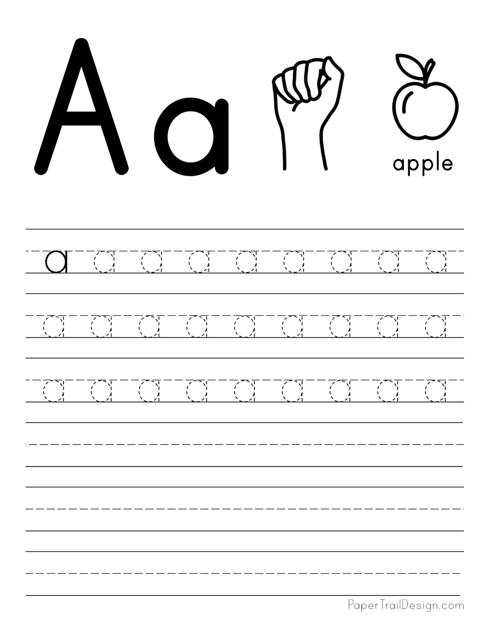 free printable alphabet tracing worksheets
