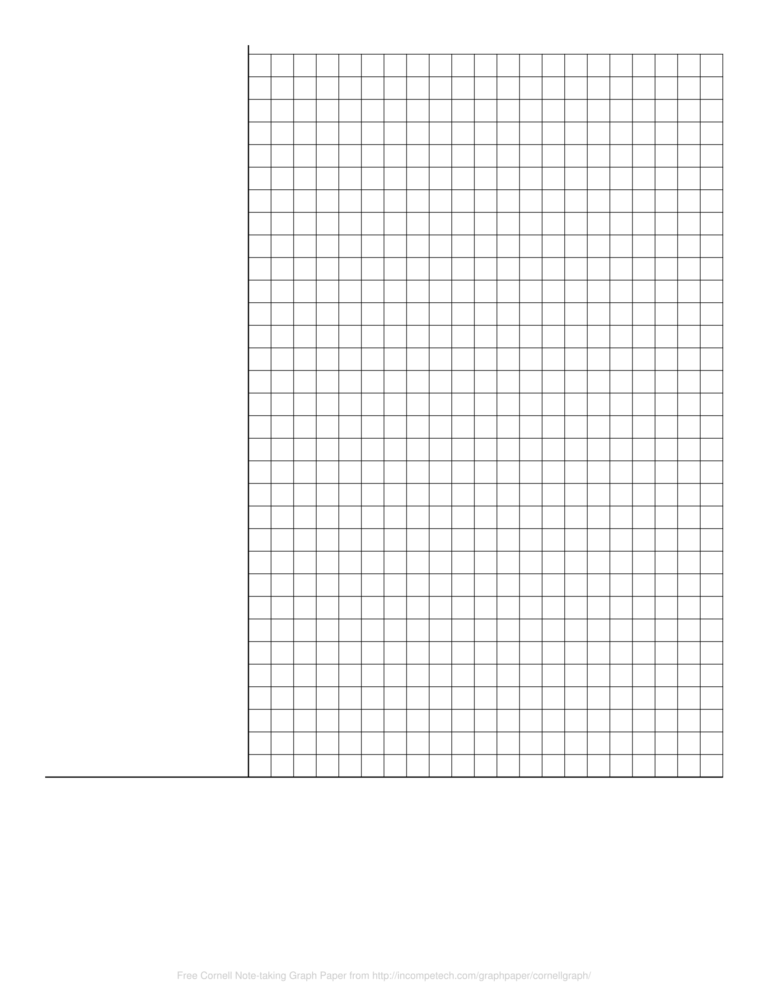 Free Online Graph Paper Cornell Note taking Graph