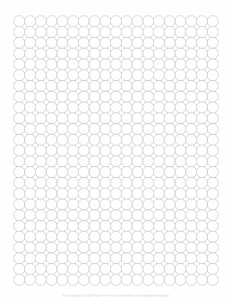 Free Online Graph Paper Octagonal