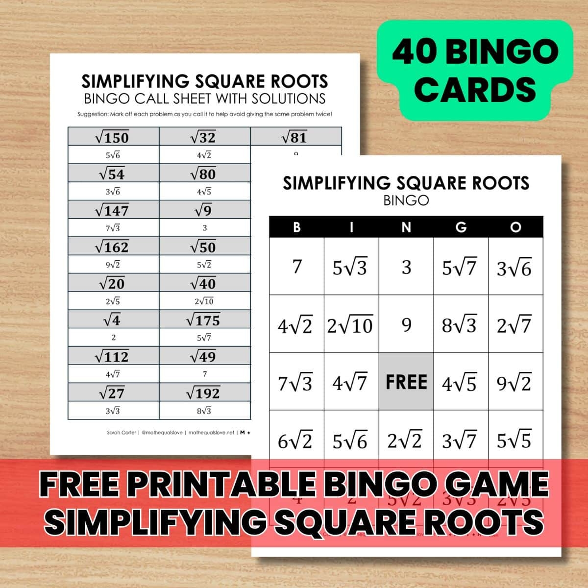 Free Printable Algebra Activities To Engage Students Math U003d Love