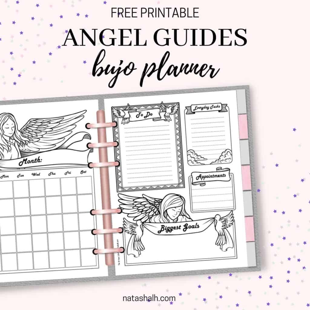 Free Printable Angel Bujo Planner Pages The Artisan Life