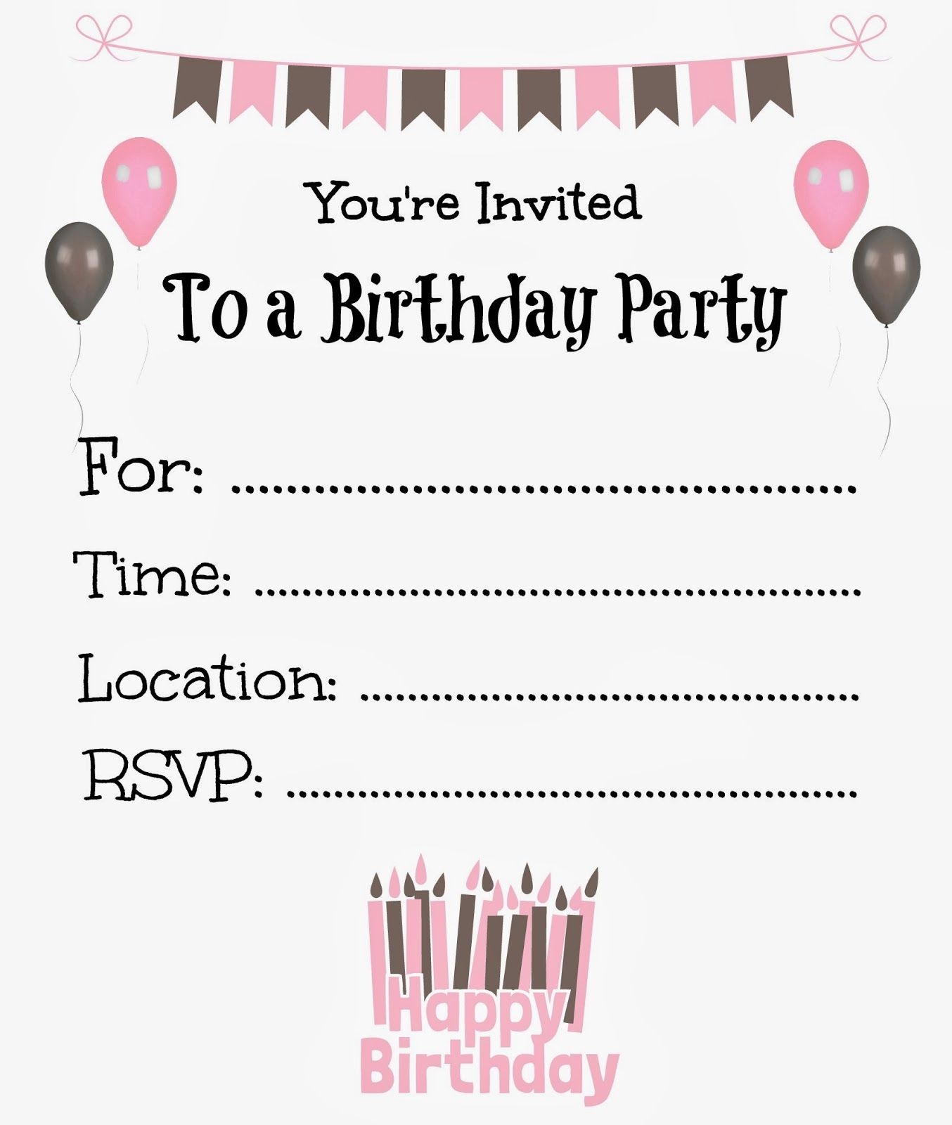 free printable invitations