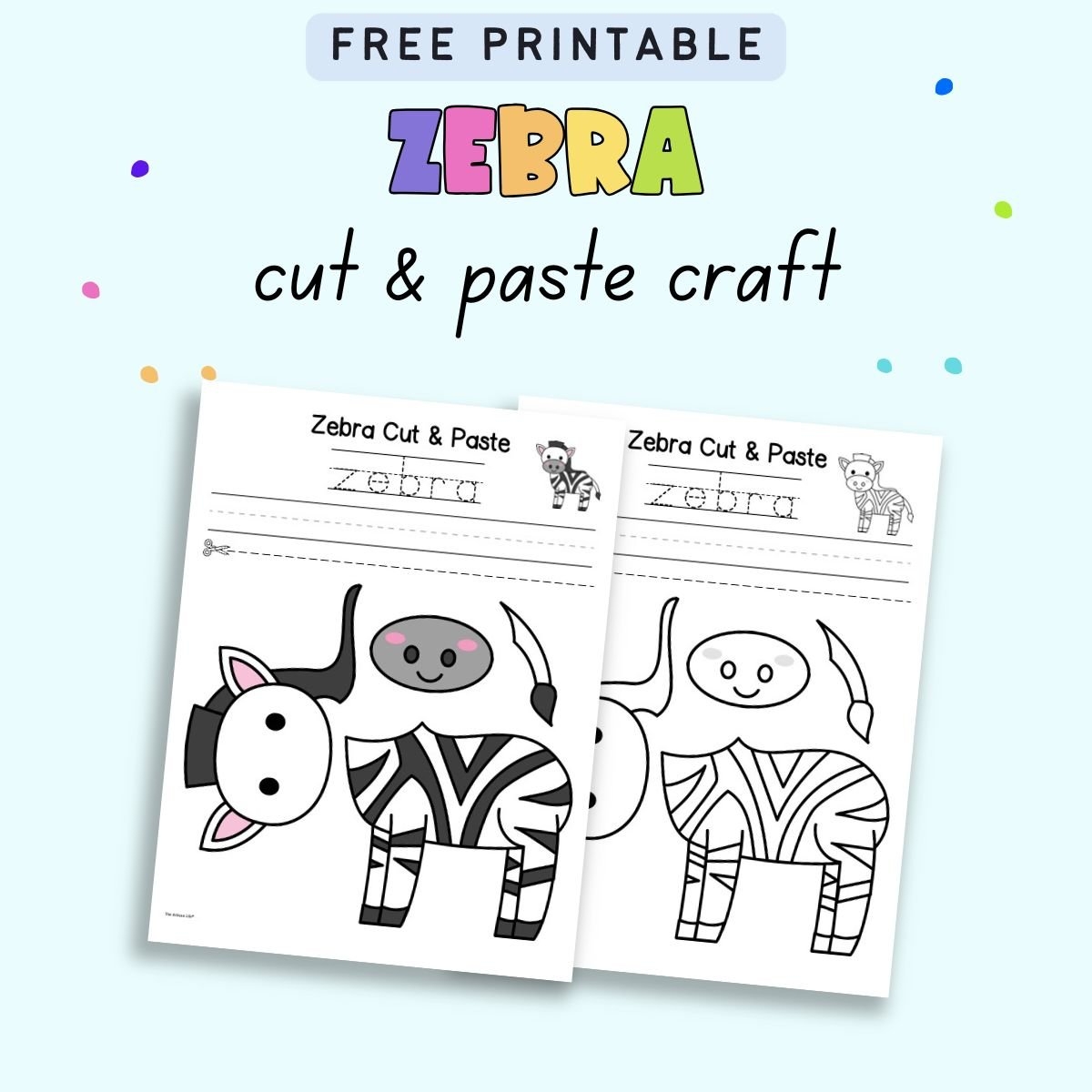 Free Printable Build A Zebra Cut U0026 Paste Activity The Artisan Life Free Printable Build A Zebra Cut U0026 Paste Activity The Artisan Life