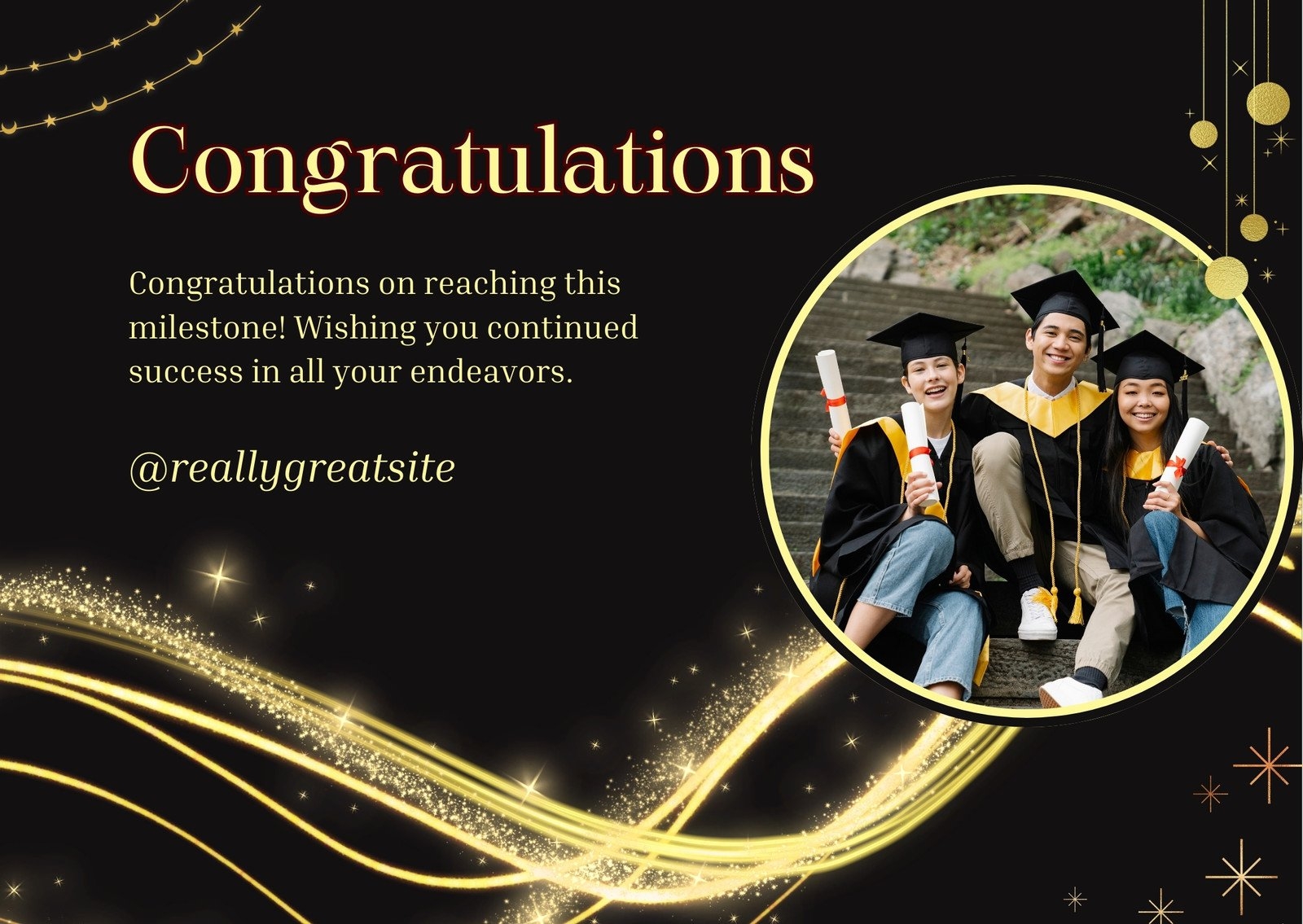 Free Printable Custom Congratulation Card Templates Canva