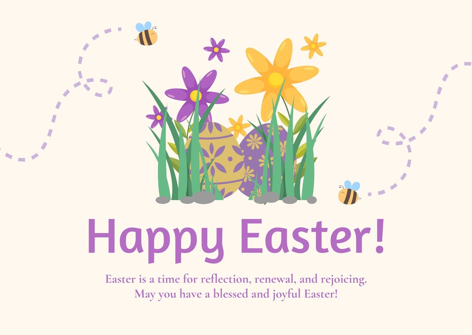 Free Printable Customizable Easter Card Templates Canva