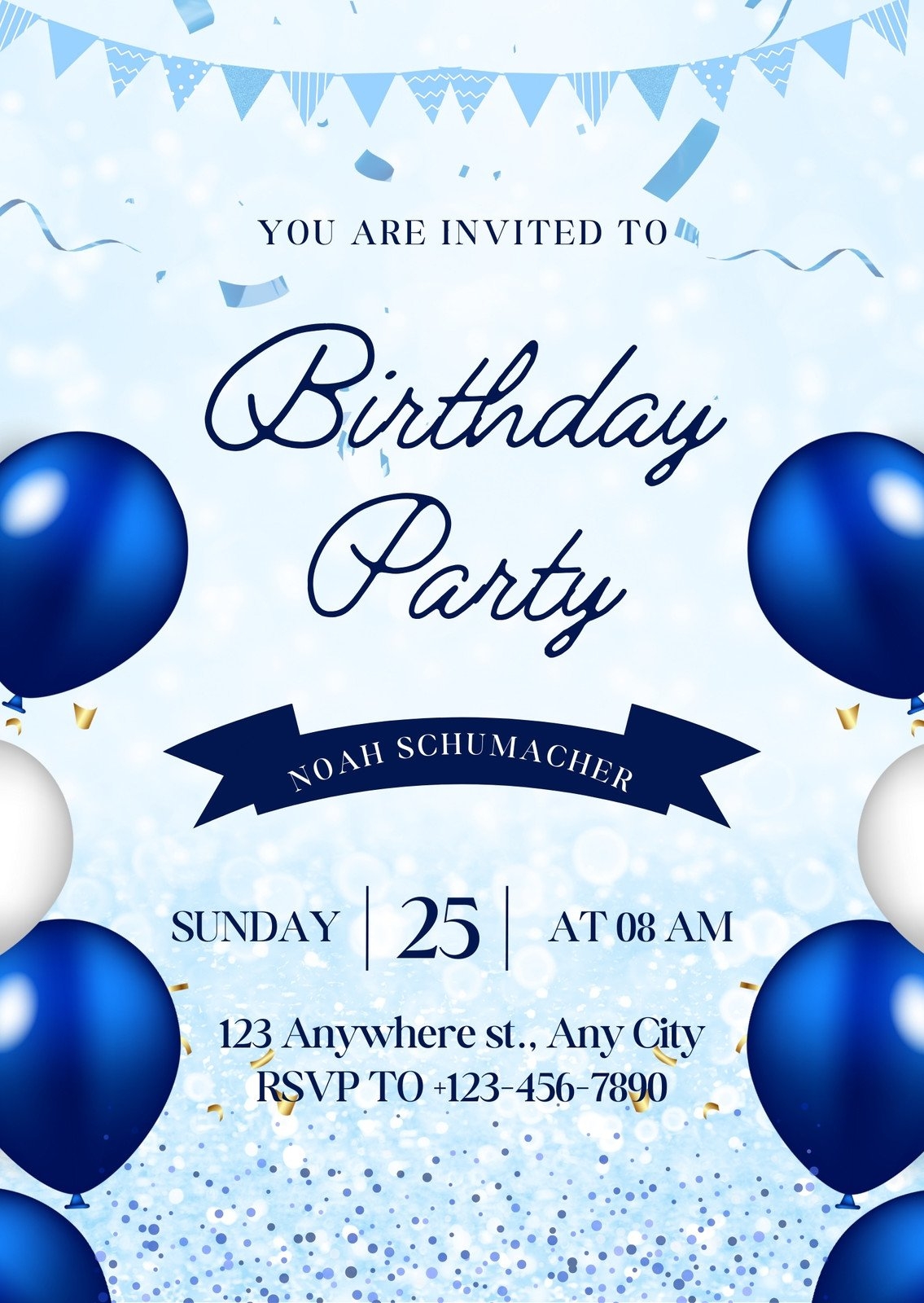 Free Printable Customizable Party Invitation Templates Canva