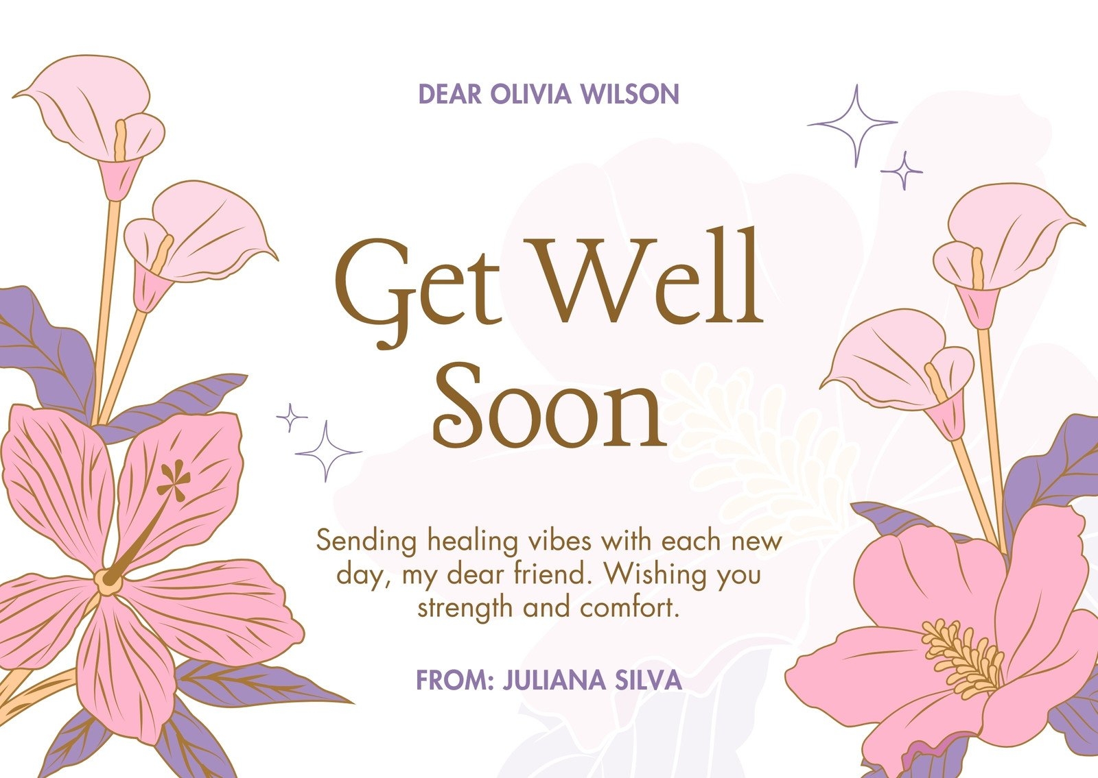 Free Printable Editable Get Well Soon Card Templates Canva