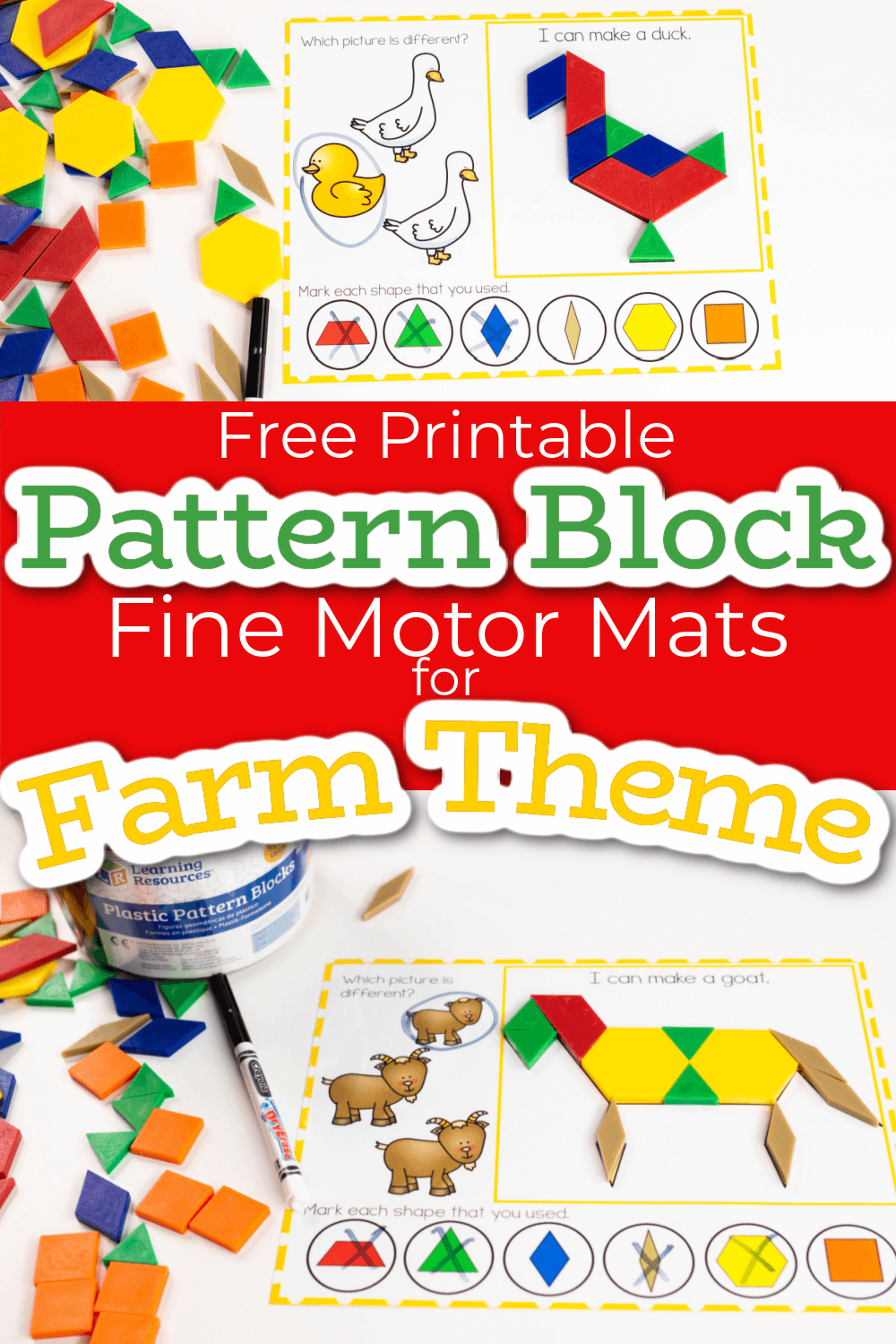 Free Printable Farm Animal Pattern Block Templates Free Printable Farm Animal Pattern Block Templates
