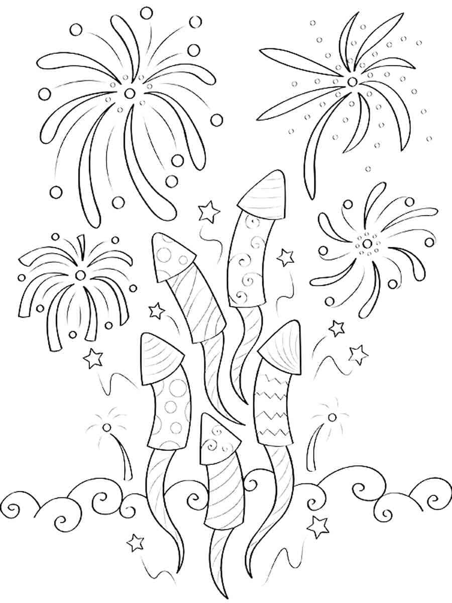 Free Printable Fireworks Coloring Page Download Print Or Color Online For Free