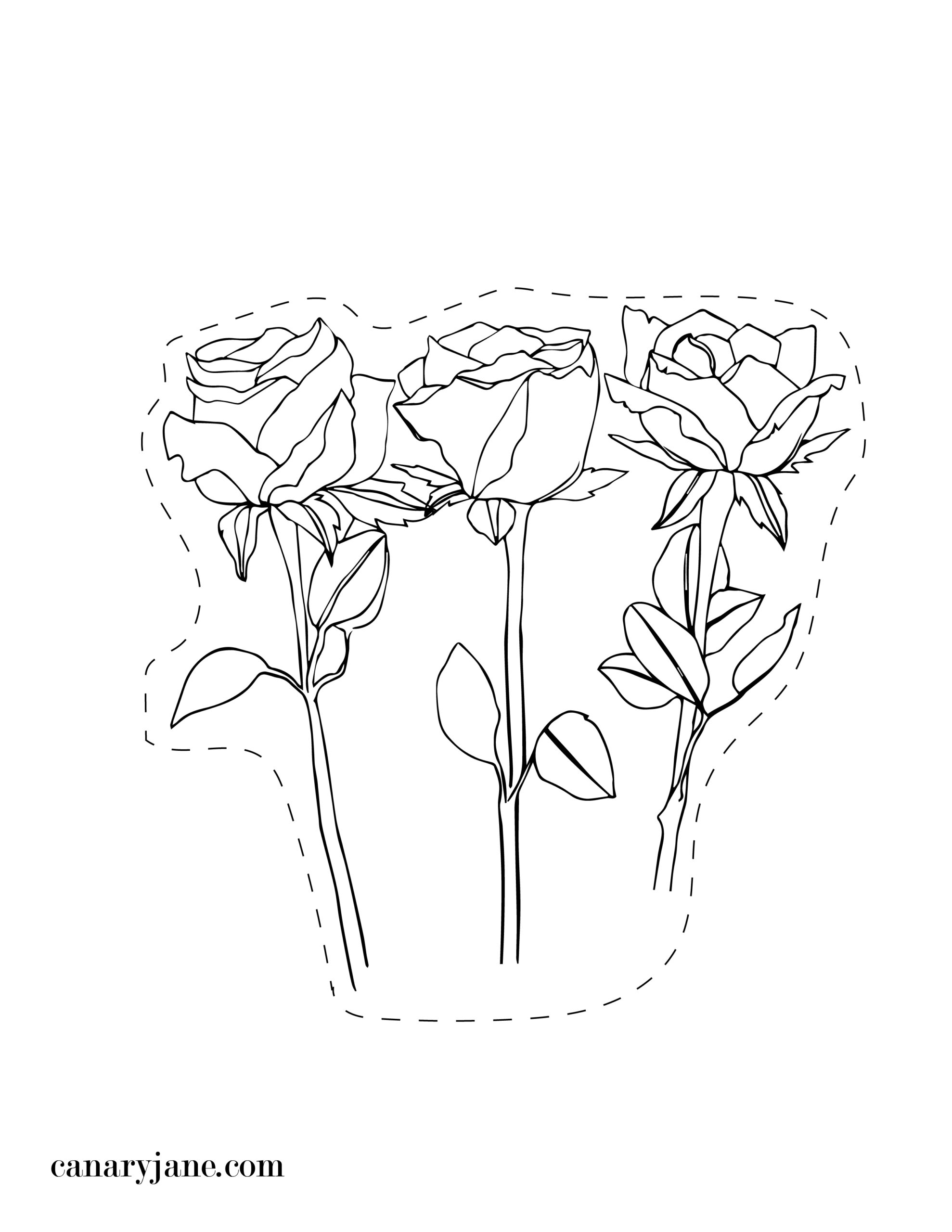Free Printable Flower Bouquet For Mothers Day Canary Jane