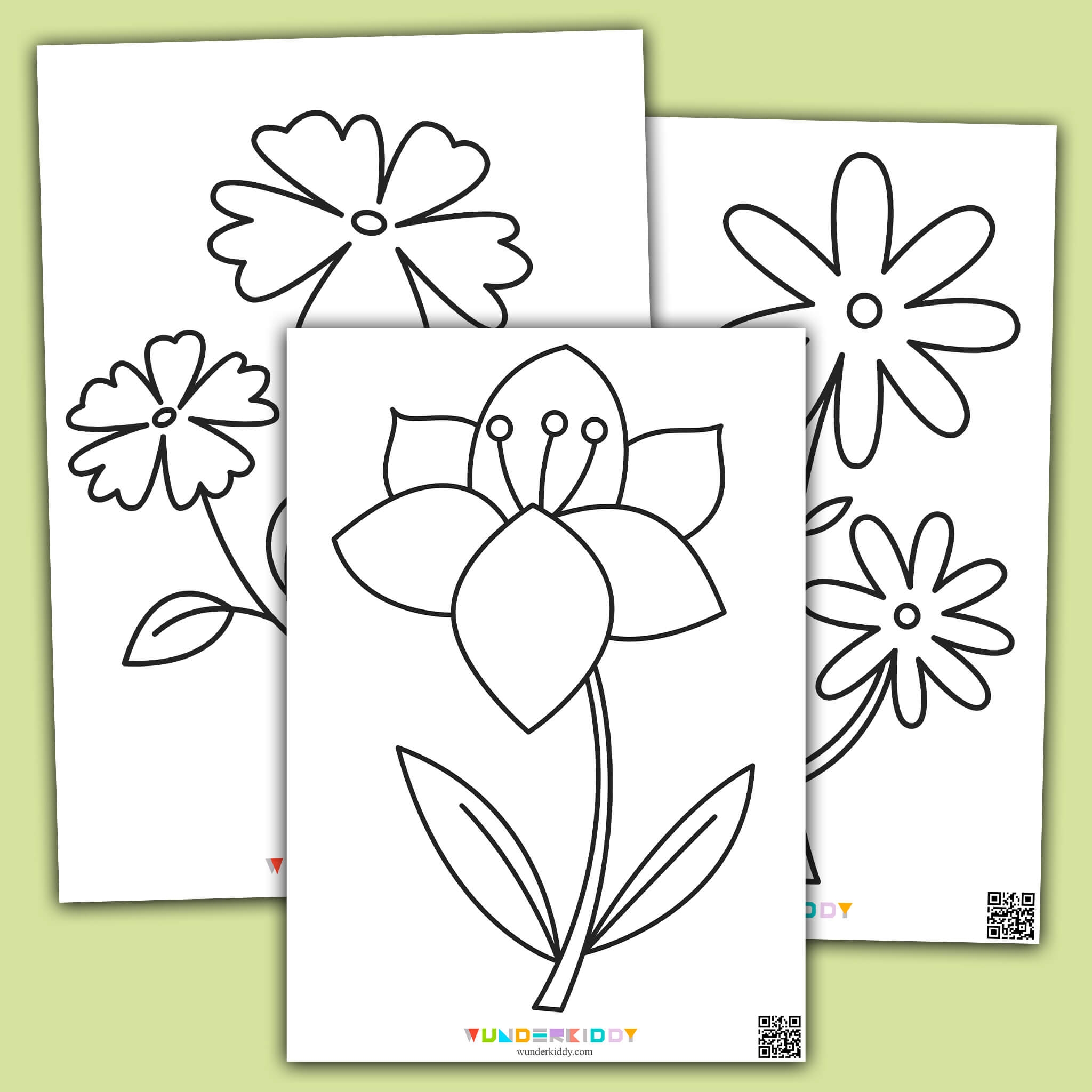 flower printable colouring pages
