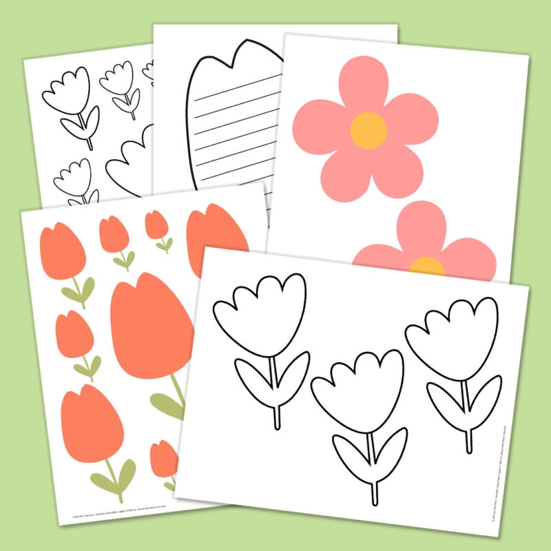 Free Printable Flower Template Free Printable Flower Template
