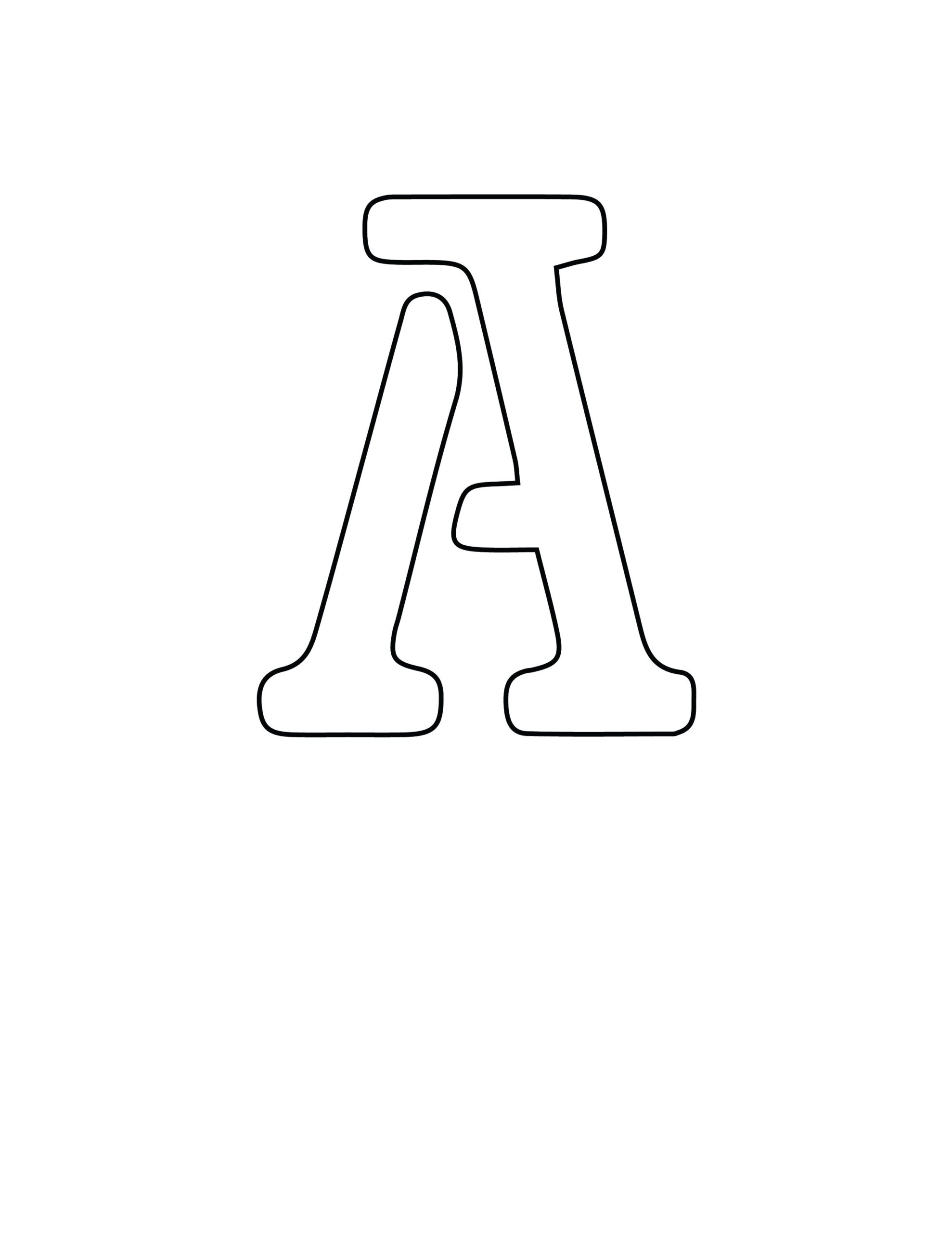 Free Printable Letter Stencils Letter A Stencil Free Printable Letter Stencils Letter A Stencil