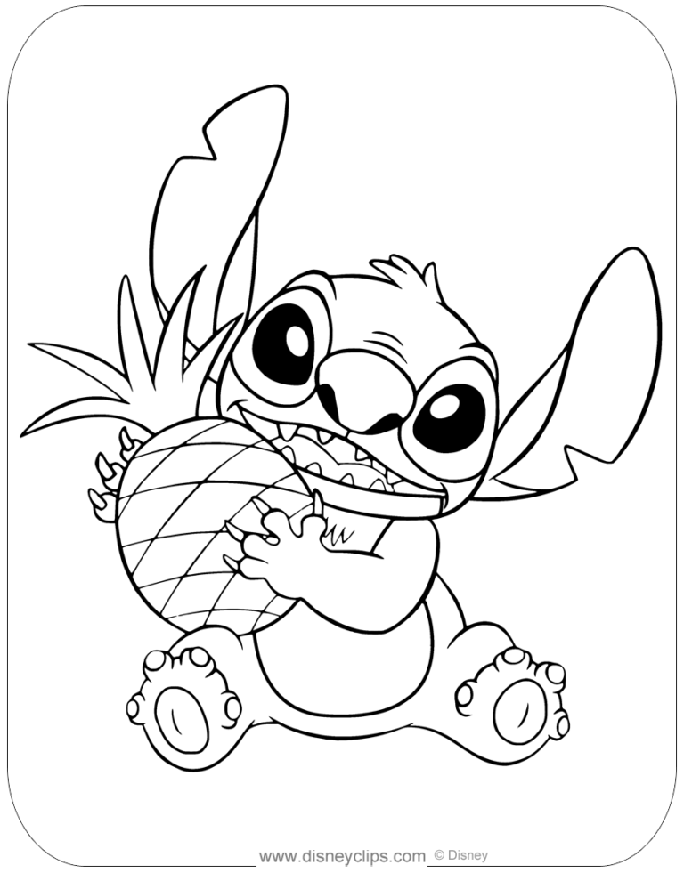 Free Printable Lilo U0026 Stitch Coloring Pages Disneyclips