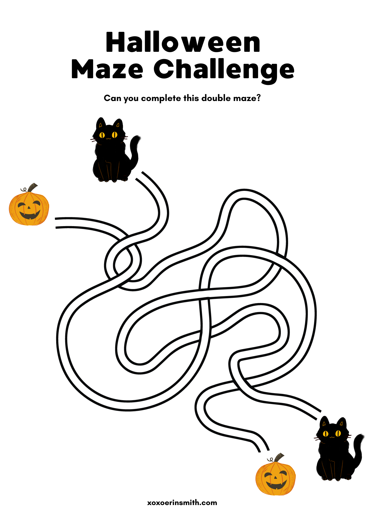 free printable mazes halloween maze beginner