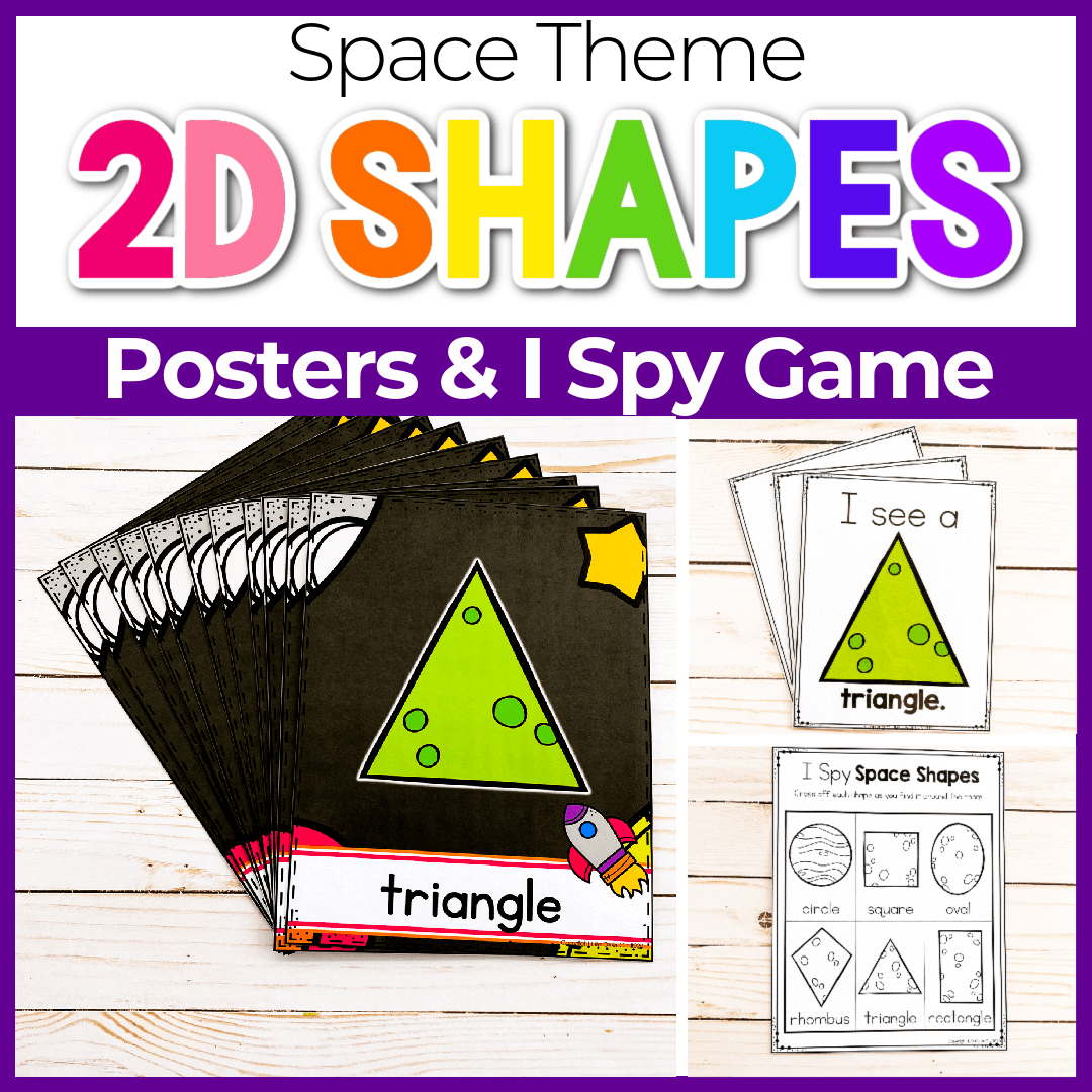 Free Printable Outer Space 2D Shape Posters