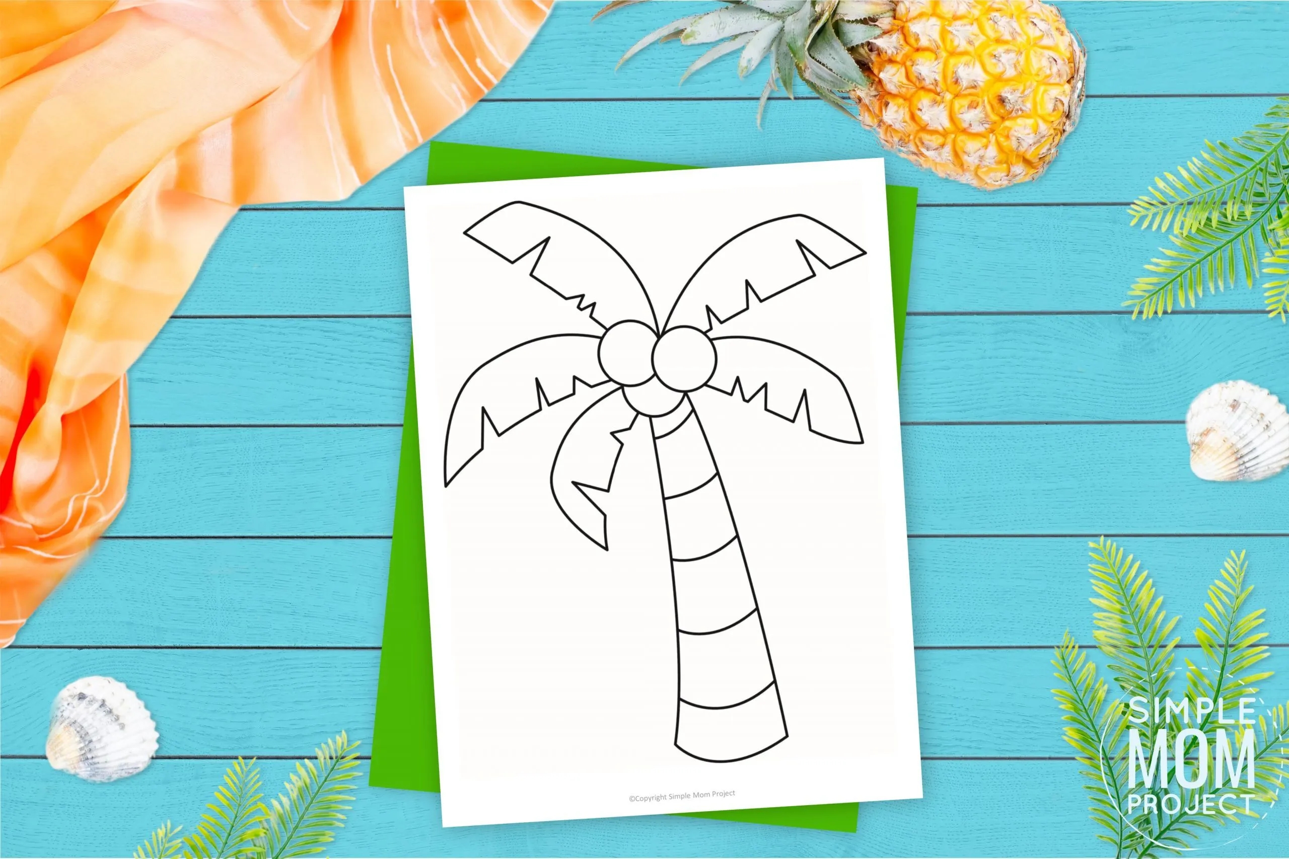 Free Printable Palm Tree Template Simple Mom Project