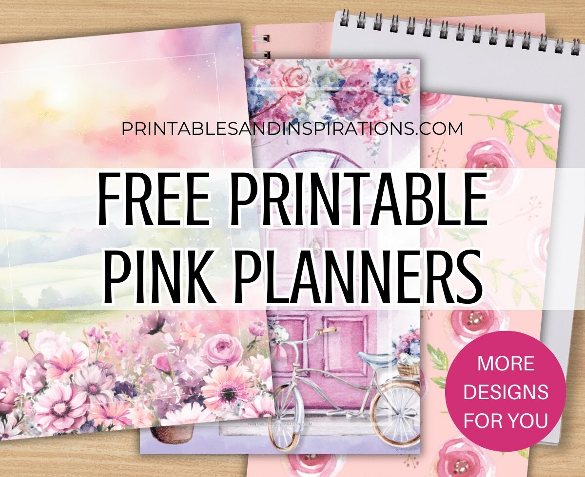 Free Printable Pink Planner Pages For Any Year Printables And Inspirations Free Printable Pink Planner Pages For Any Year Printables And Inspirations