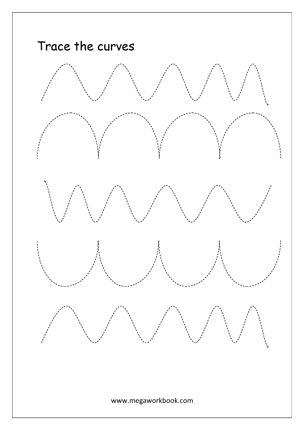 Free Printable Pre Writing Tracing Worksheets For Preschoolers 