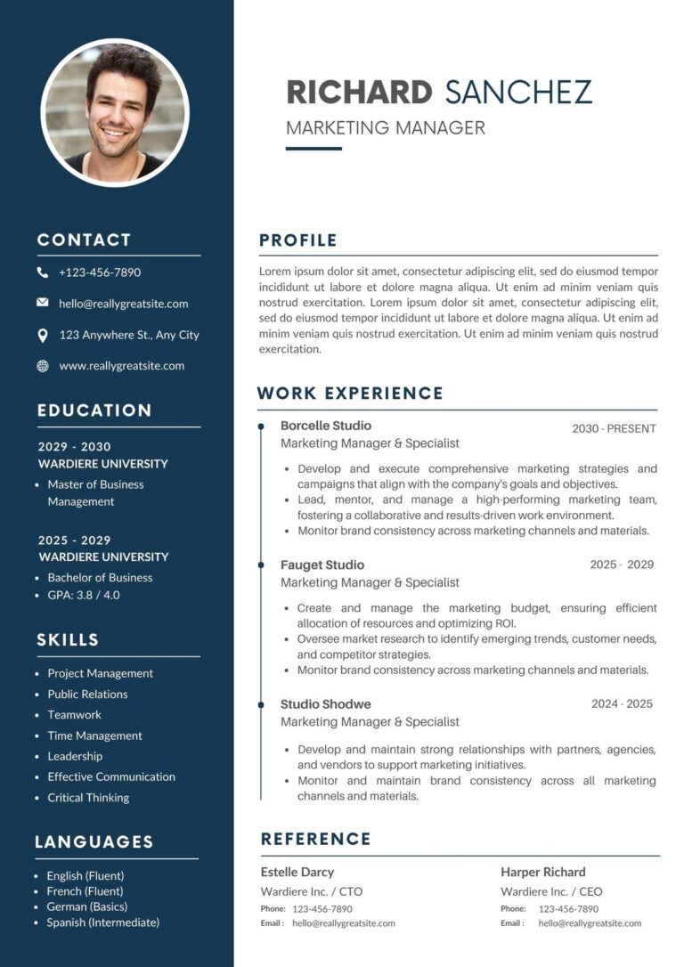 Free Printable Resume Templates You Can Customize Canva