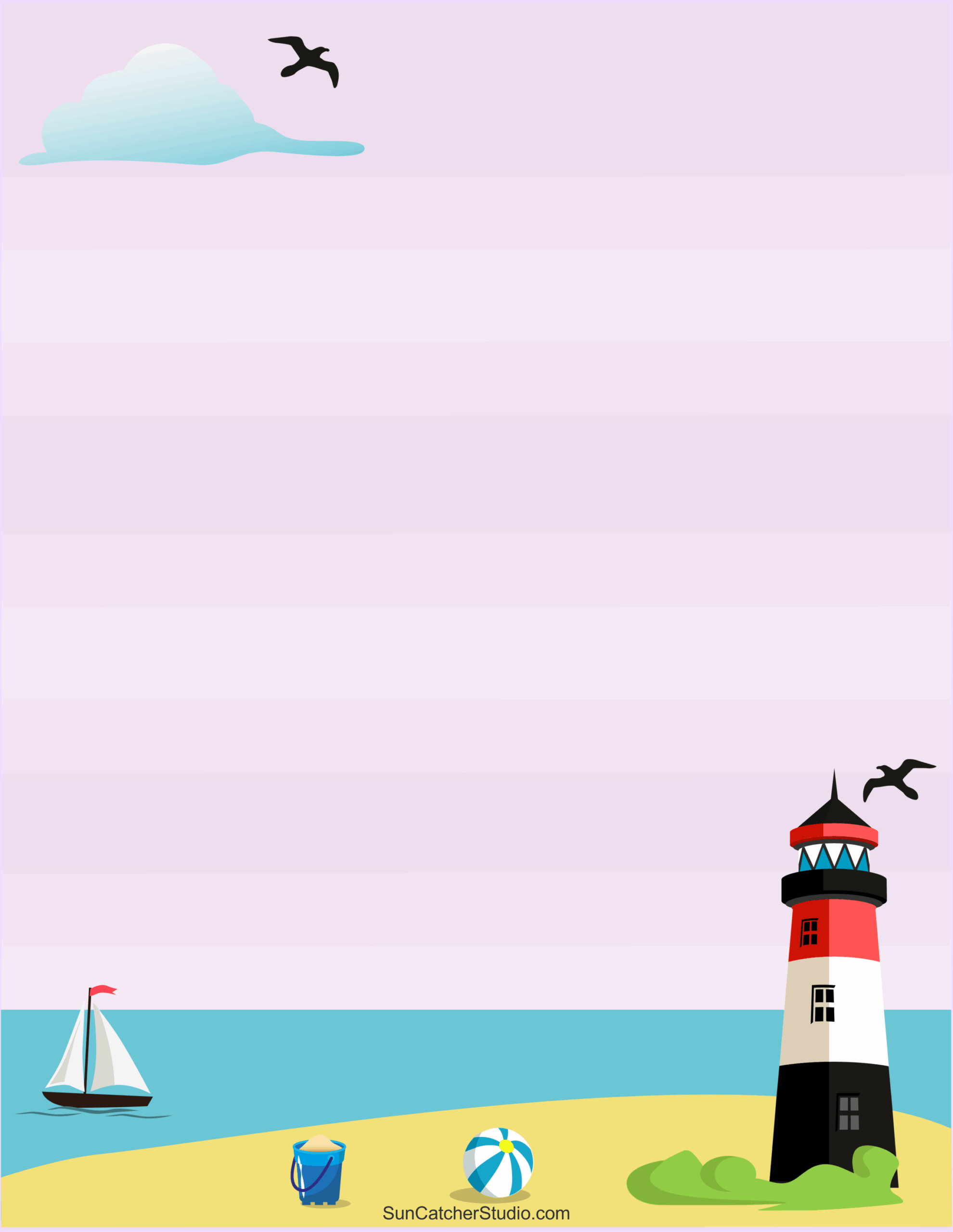 Free Printable Stationery And Lined Letter Writing Paper DIY Worksheets Library