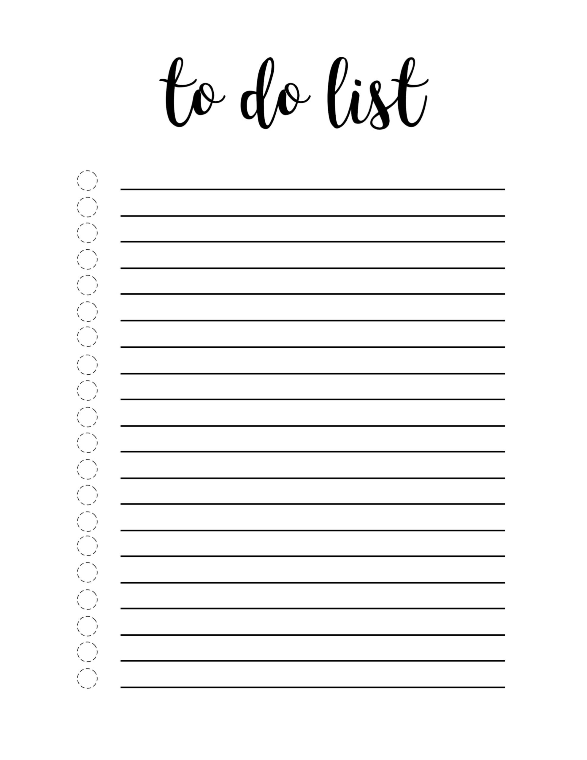 Free Printable To Do List Template Paper Trail Design Free Printable To Do List Template Paper Trail Design