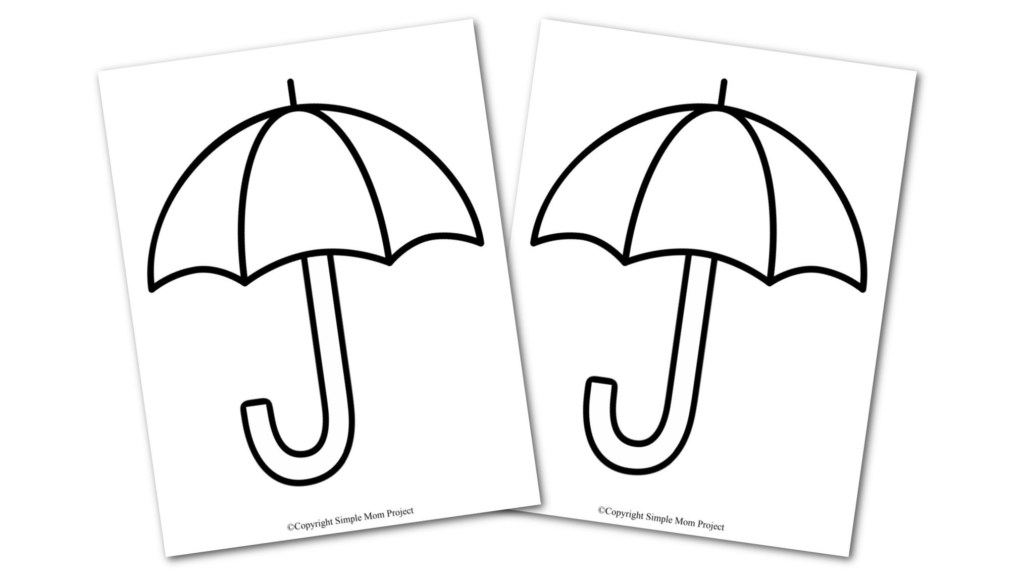 free printables umbrella