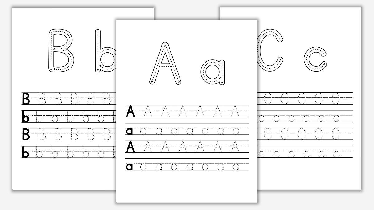 alphabet practice worksheets printable