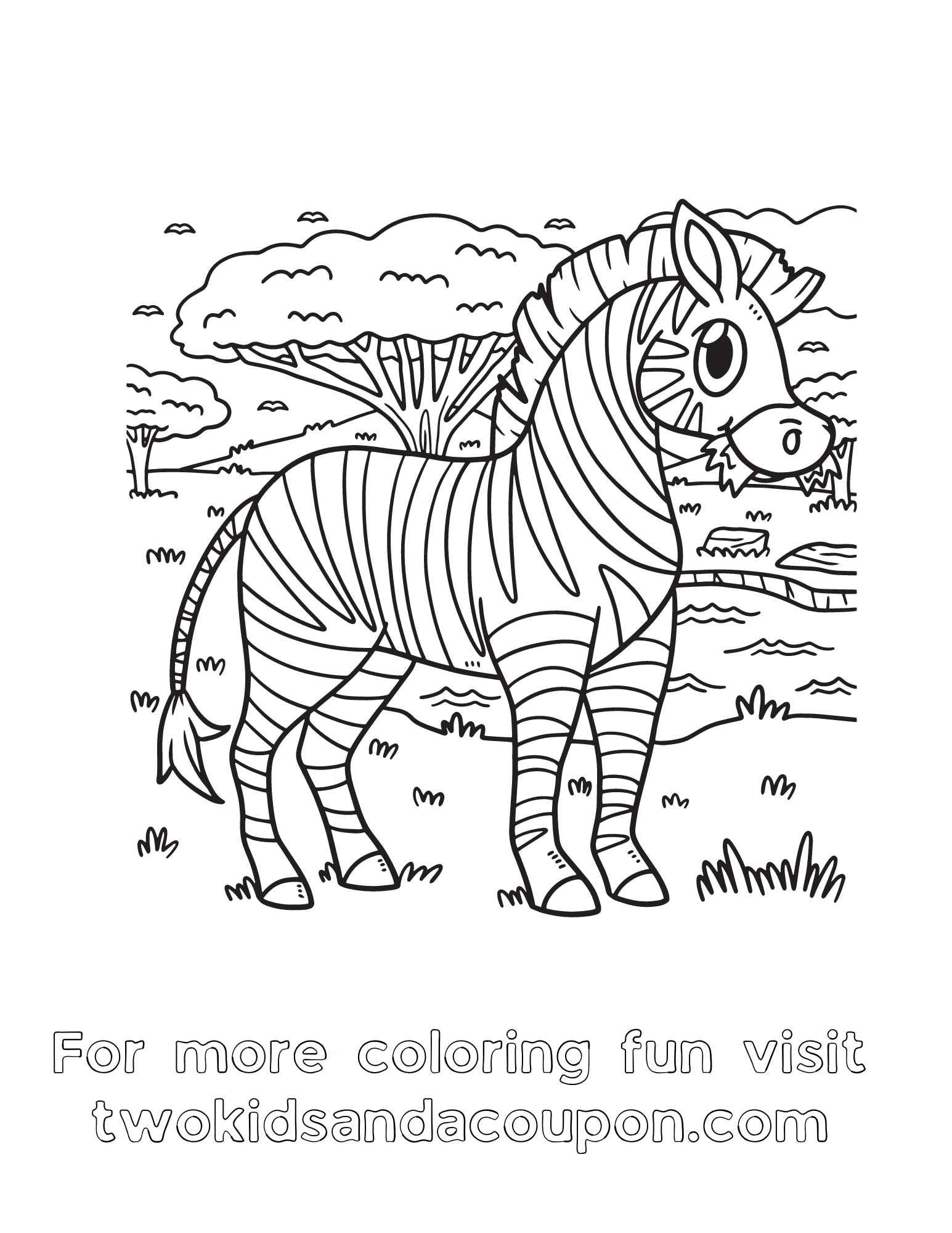 Free Printable Zebra Coloring Pages Two Kids And A Coupon Free Printable Zebra Coloring Pages Two Kids And A Coupon