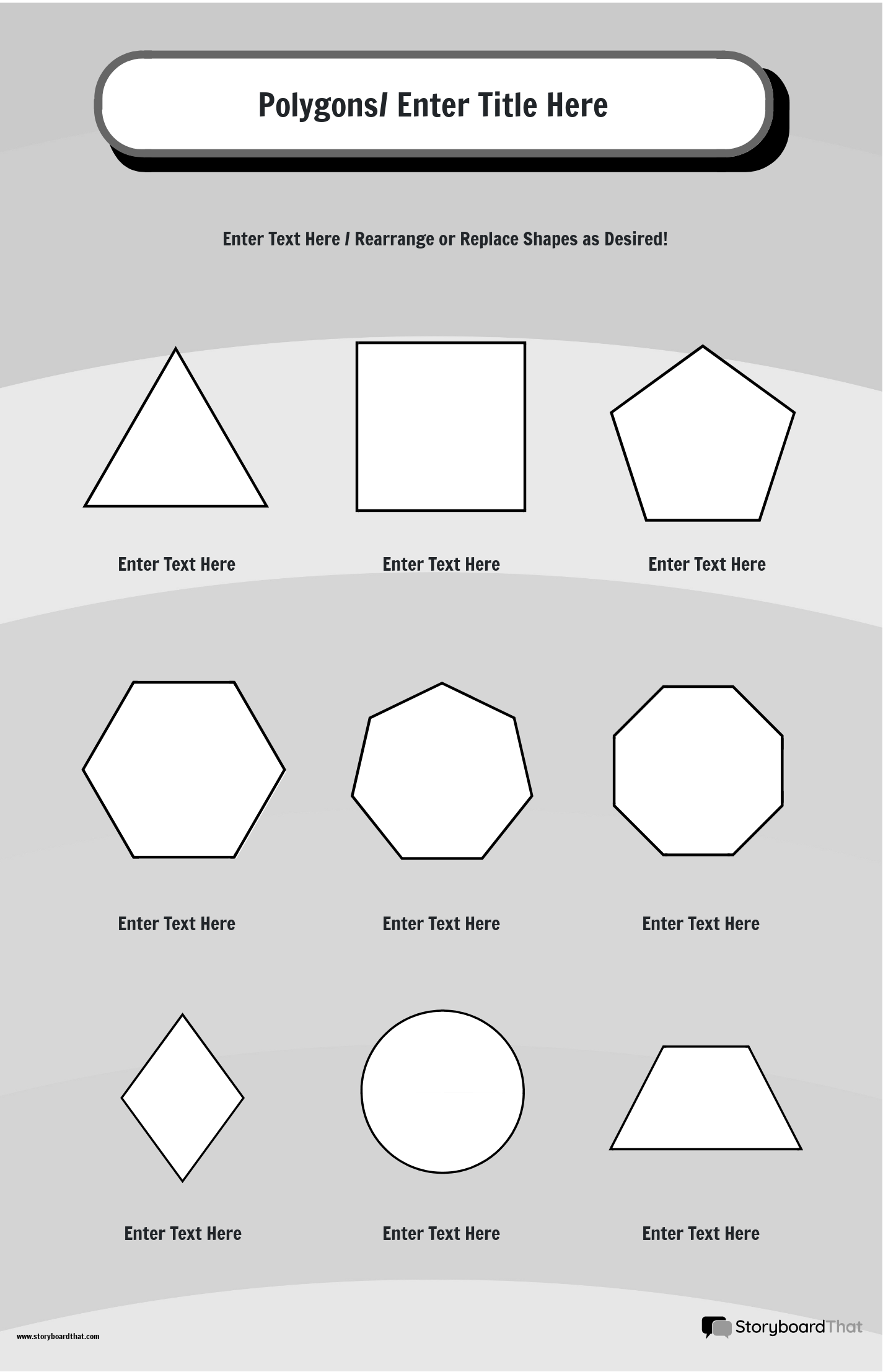 Free Shapes Posters For Classrooms Storyboard That